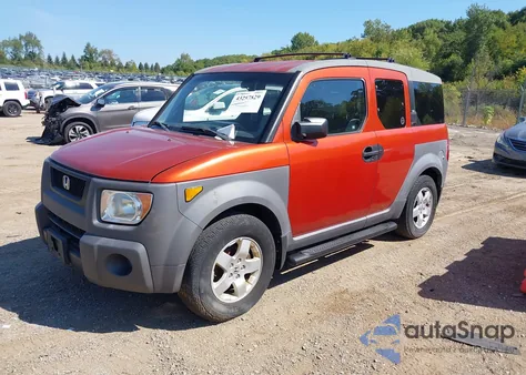 2003 Honda Element Ex from USA, damaged, VIN 5J6YH28593L014144